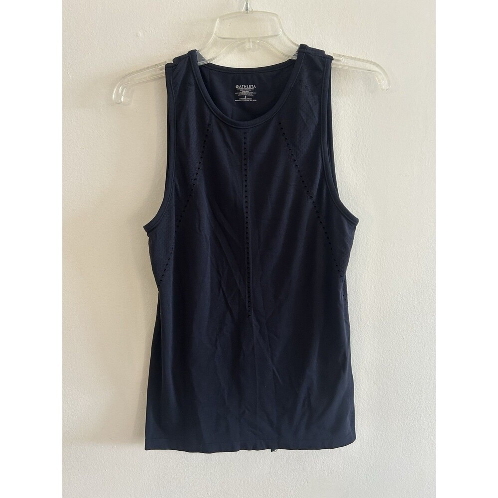 Athleta Foothill Tank Top Size S Black Wicking Yoga Run Hike